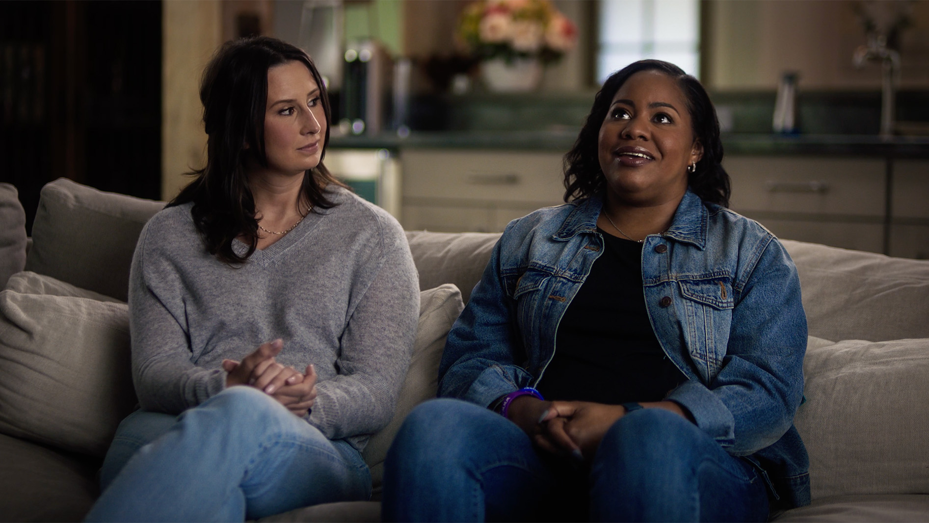 Photo of Emma and Jaymie talking