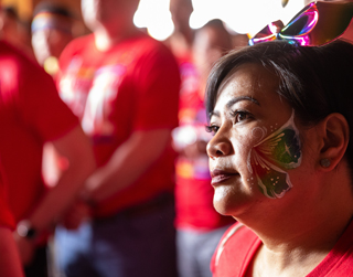 Gilead employee at a PRIDE parade