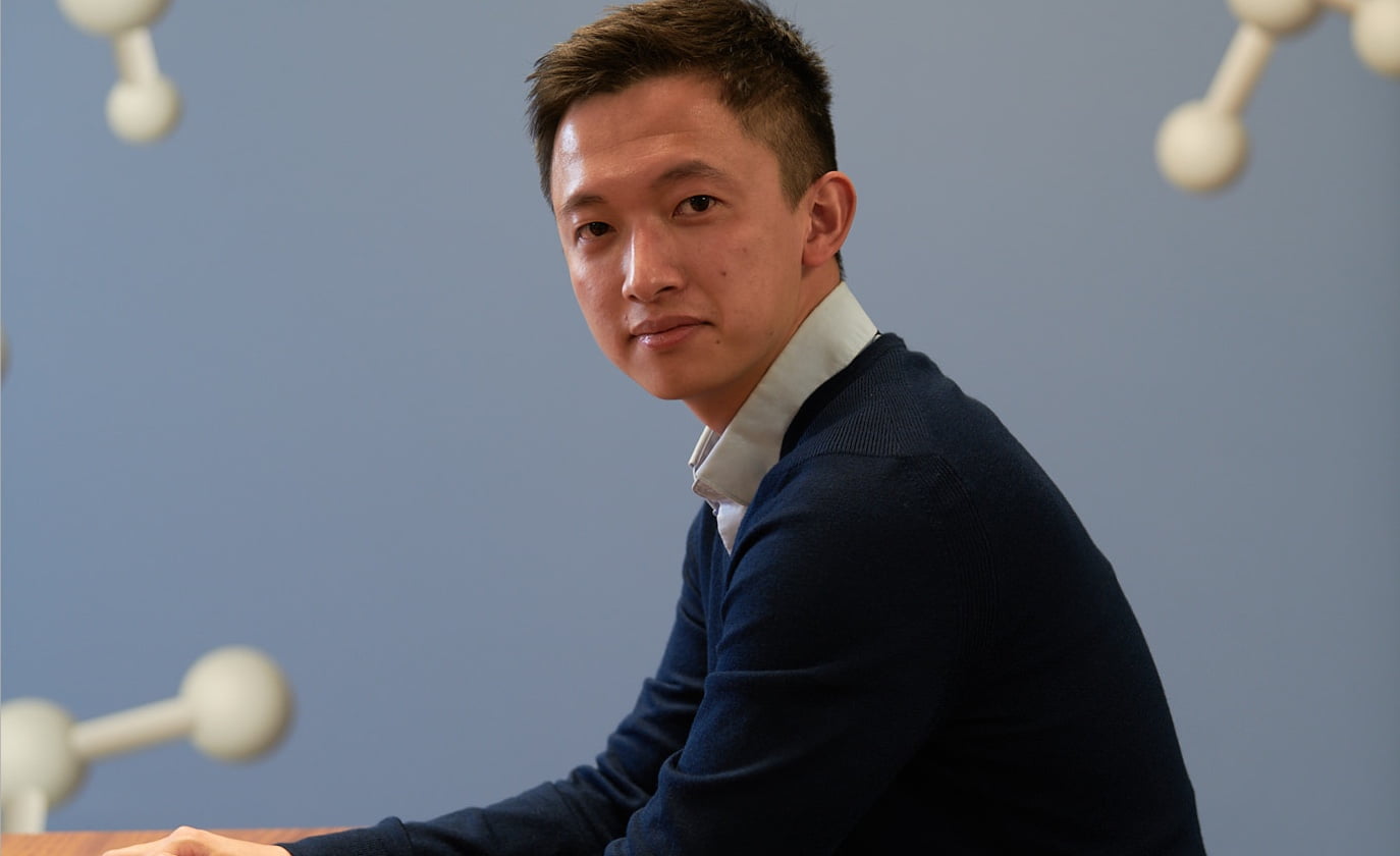 Gilead employee looking at the camera