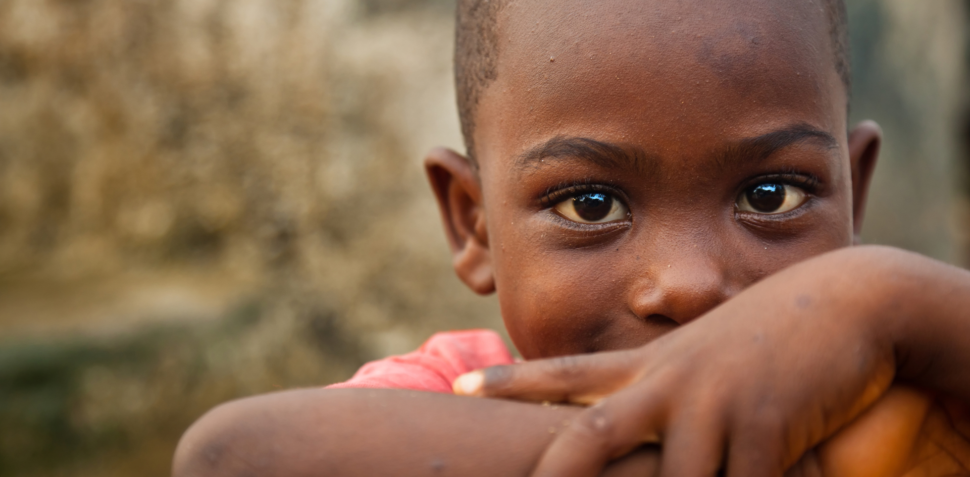 Young boy smiling to the camera